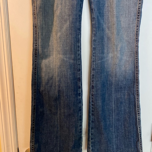 7 For All Mankind  Crystal Vintage Distressed Jeans NeverUsed - Picture 8 of 16